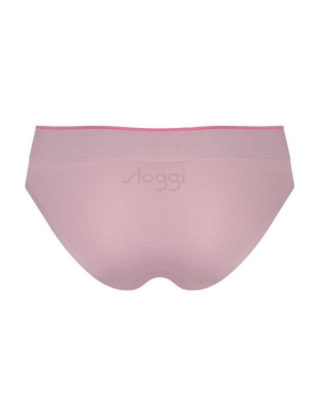 10198211 Sloggi Women Move Seamless Hipster Brief 2 Pack - 10198211 Violet/ Light Combination