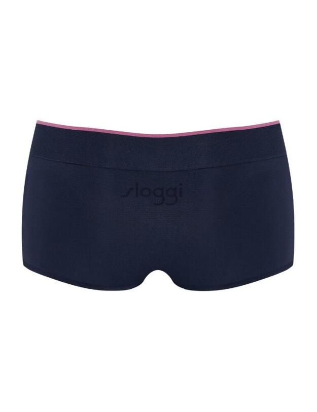 10198212 Sloggi Women Move Seamless Short Brief 2 Pack - 10198212 Turquoise/ Dark Combination 
