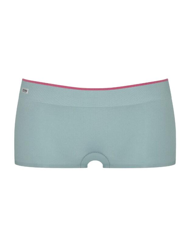 10198212 Sloggi Women Move Seamless Short Brief 2 Pack - 10198212 Turquoise/ Dark Combination 