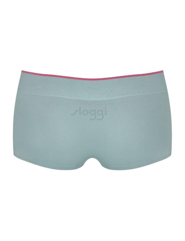 10198212 Sloggi Women Move Seamless Short Brief 2 Pack - 10198212 Turquoise/ Dark Combination 