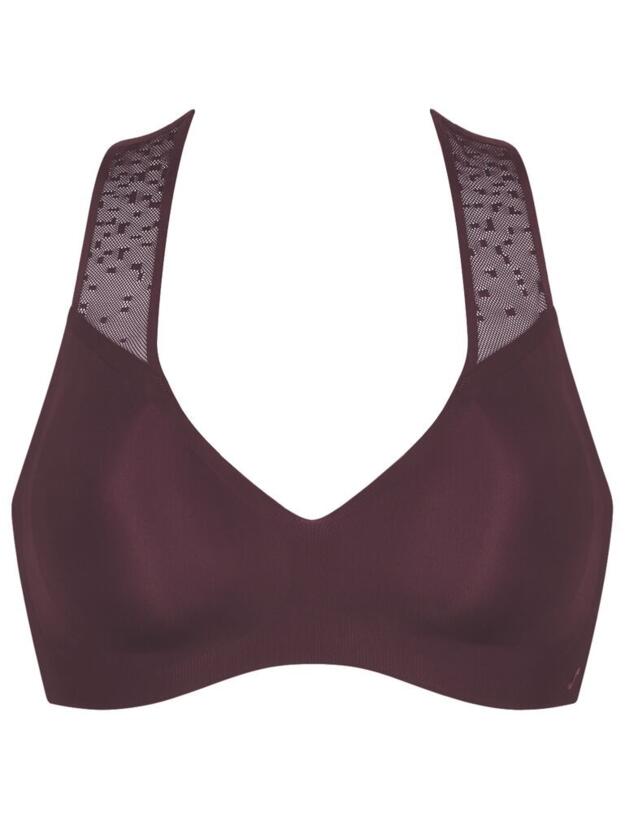 10193431 Sloggi Zero Feel Signature Bralette Bra - 10193431 Burgundy