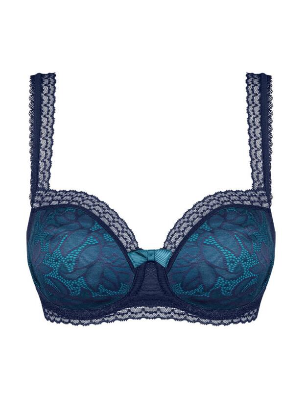 P07I2 Playtex Invisible Elegance Balcony Bra - P07I2 Anchor Navy