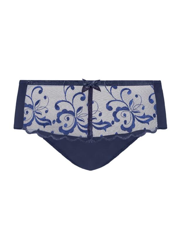 P0A6B Playtex Essential Elegance Embroidery Midi Brief - P0A6B Anchor Navy