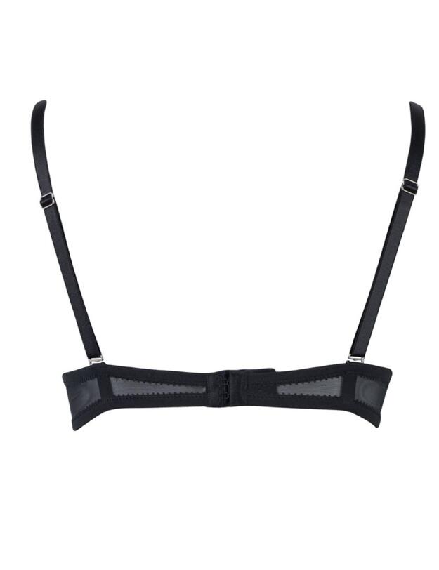 W09PV Wonderbra Fabulous Feel Triangle Bra - W09PV Black/Tungsten Teal