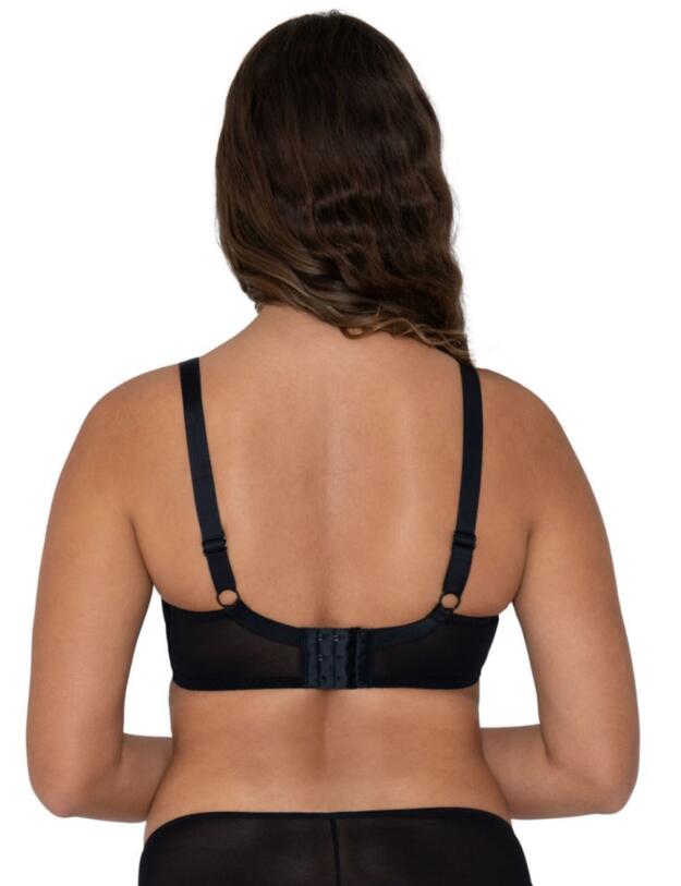 Curvy Kate Eye Spy Balcony Bra Black/Turquoise
