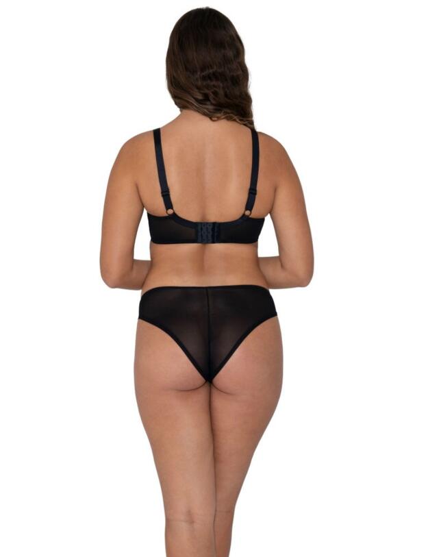 Curvy Kate Eye Spy Balcony Bra Black/Turquoise