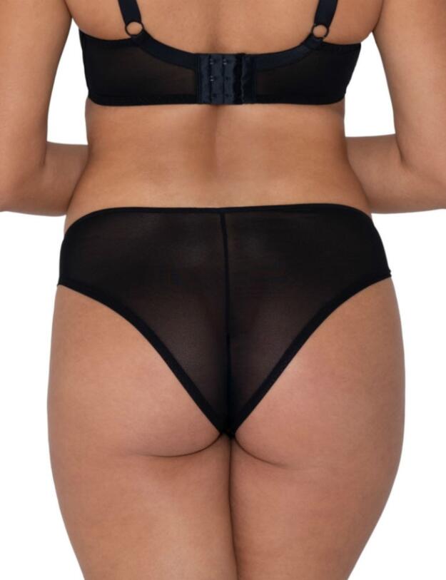 Curvy Kate Eye Spy Brazilian Brief Black/Turquoise