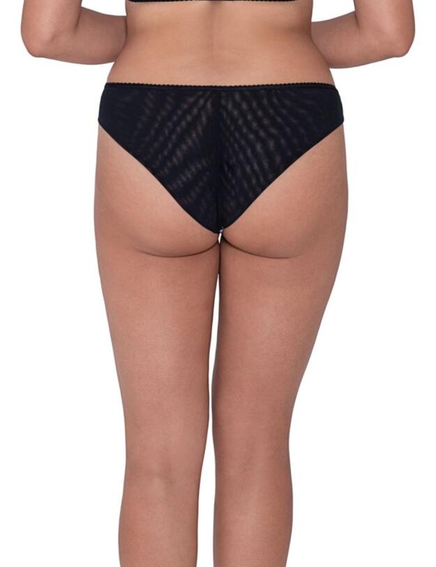 Curvy Kate Moody Bloom Brazilian Brief Black Print