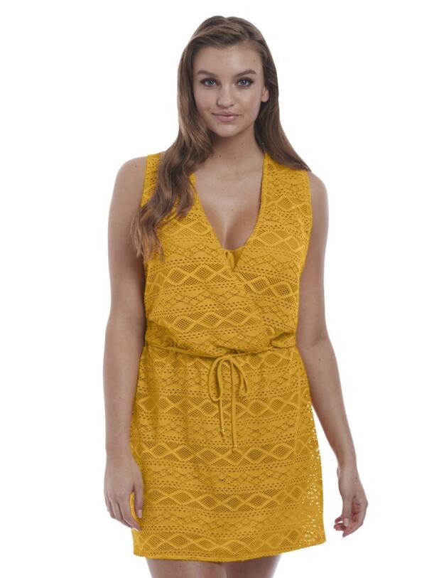 3978 Freya Sundance Cross Over Beach Dress - 3978 California Gold