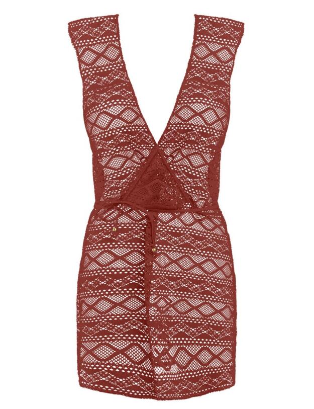 3978 Freya Sundance Cross Over Beach Dress - 3978 Burnt Amber