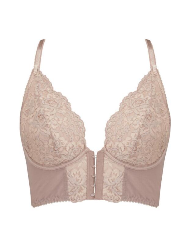 11501 Pour Moi Opulence Front Fastening Underwired Bralette - 11501 Mink/Oyster