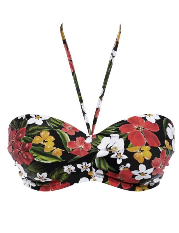 6801 Freya Tiki Bar Bandeau Bikini Top - 6801 Multi