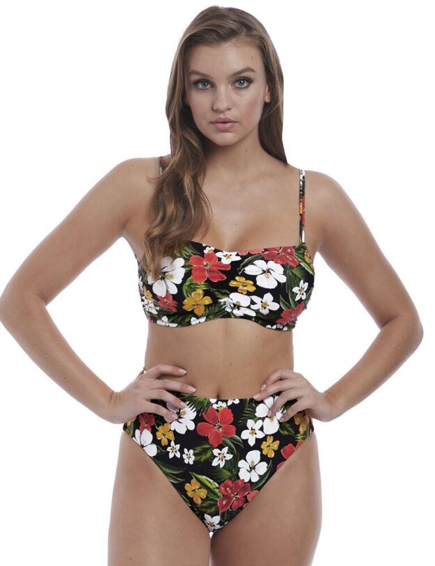 6802 Freya Tiki Bar Bralette Bikini Top - 6802 Multi