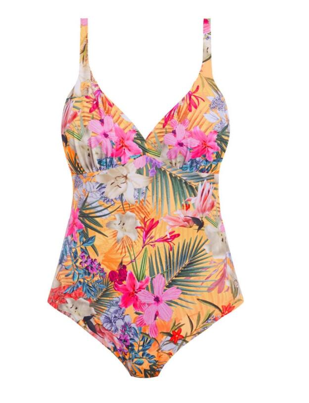 6588 Fantasie Anguilla Plunge Swimsuit - 6588 Saffron