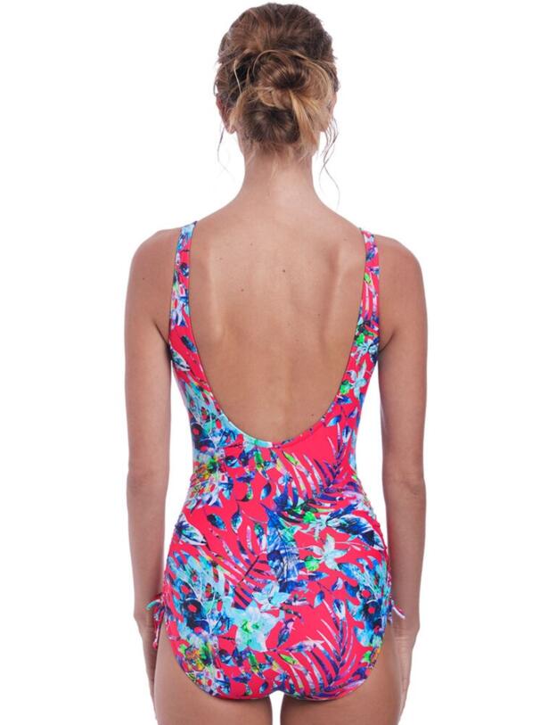 6548 Fantasie Fiji V-Neck Swimsuit - 6548 Azalea
