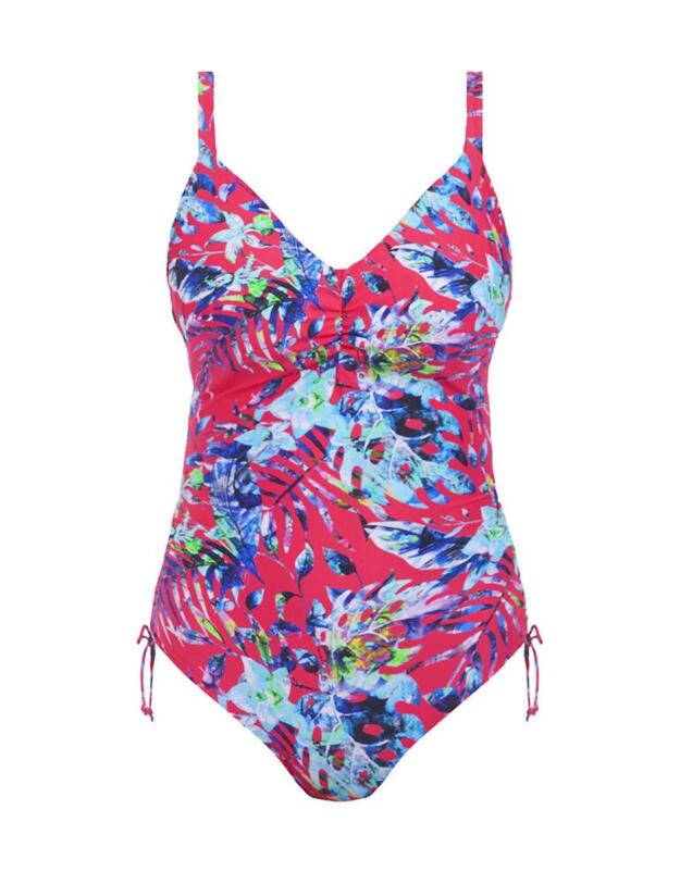 6548 Fantasie Fiji V-Neck Swimsuit - 6548 Azalea