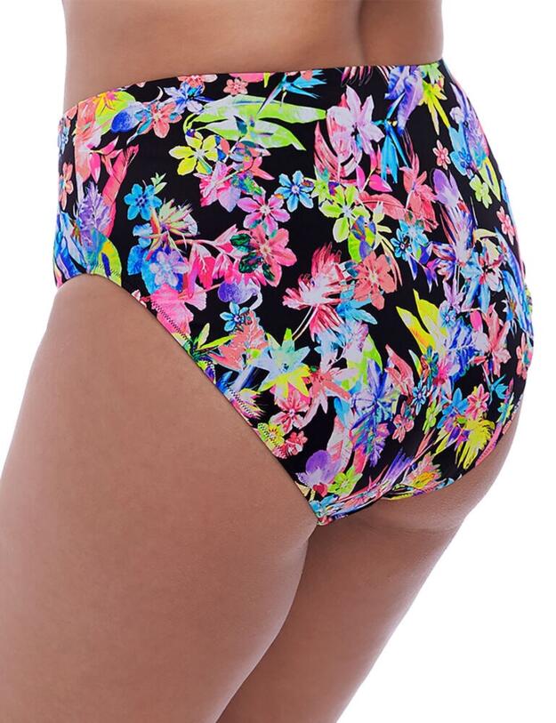 7174 Elomi Electroflower Bikini Brief - 7174 Black