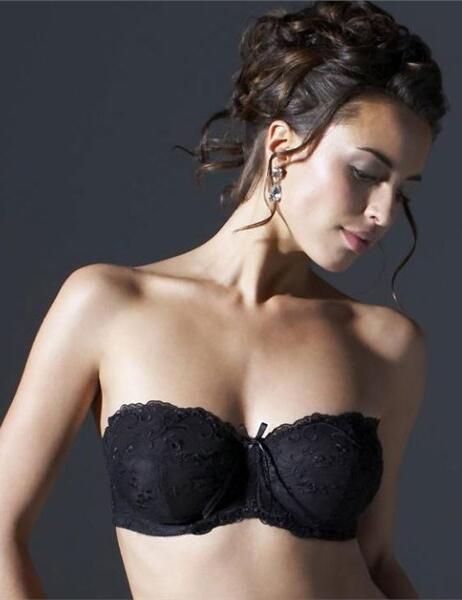 4070 Black Panache Confetti Strapless Bra  SALE - 4070 Black