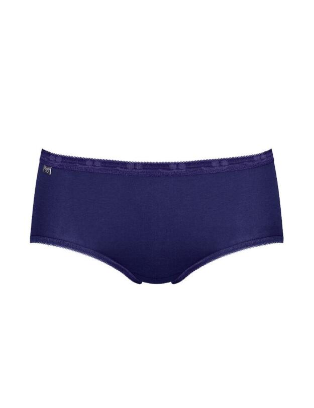 10198028 Sloggi Basic + Holiday Midi Brief 3 Pack - 10198028 Blue/Light Combination