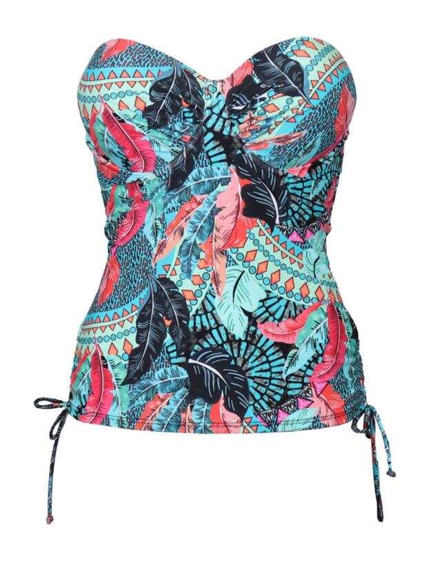 182265 Pour Moi Soleil Multiway Tankini Top - 182265 Turquoise Multi
