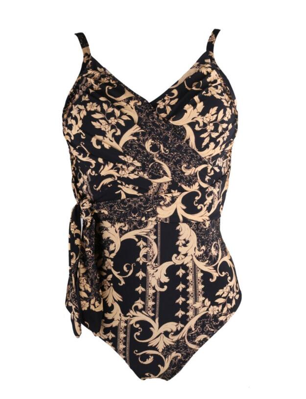 17506 Pour Moi Paradiso Control Swimsuit - 17506 Black/Gold