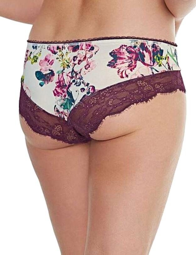 1259 Royce Florence Brazilian Brief - 1259 Cream/Aubergine