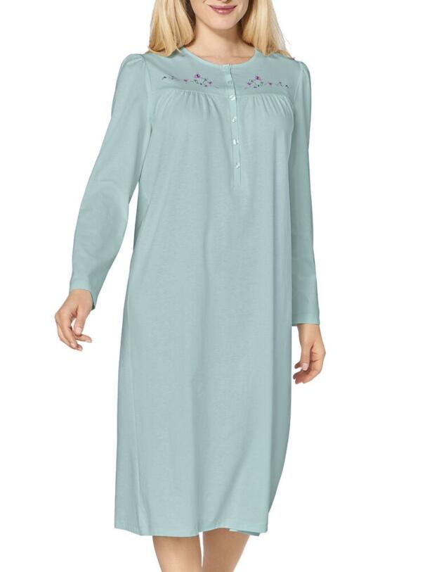 10198930 Triumph Timeless Cotton 2 Pack Night Dress - 10198930 Pastel Turquoise