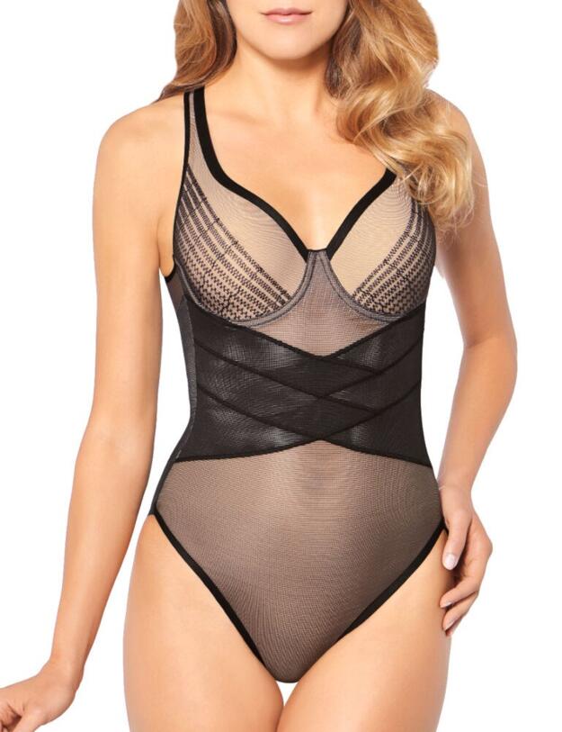 10194497 Triumph Contour Sensation Underwired Bodysuit - 10194497 Black