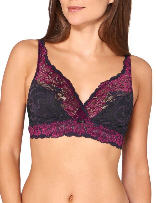 10198823 Triumph Amourette Charm Xmas Soft Bra - 10198823 Red-Dark Combination