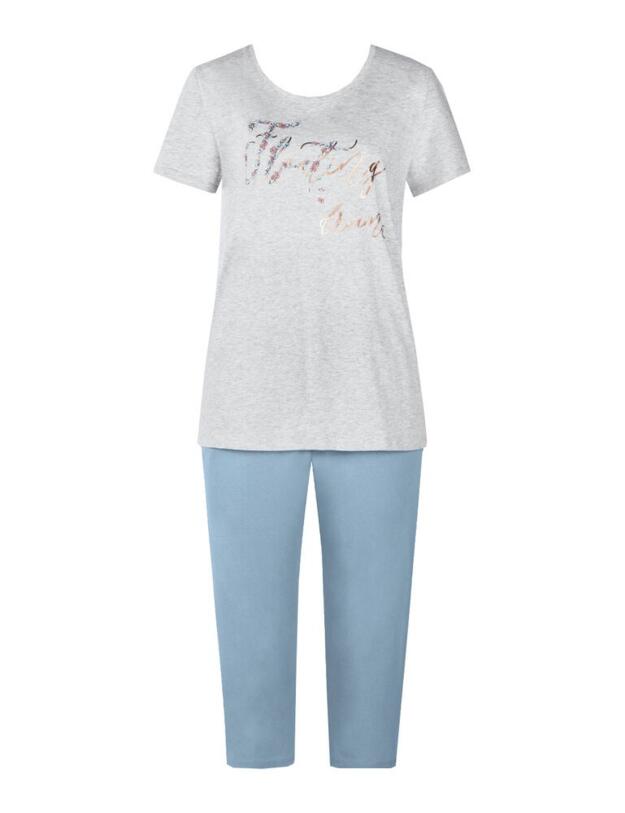 10194947 Triumph Sets PK Capri Two-Piece Pyjama Set - 10194947 Medium Grey Melange