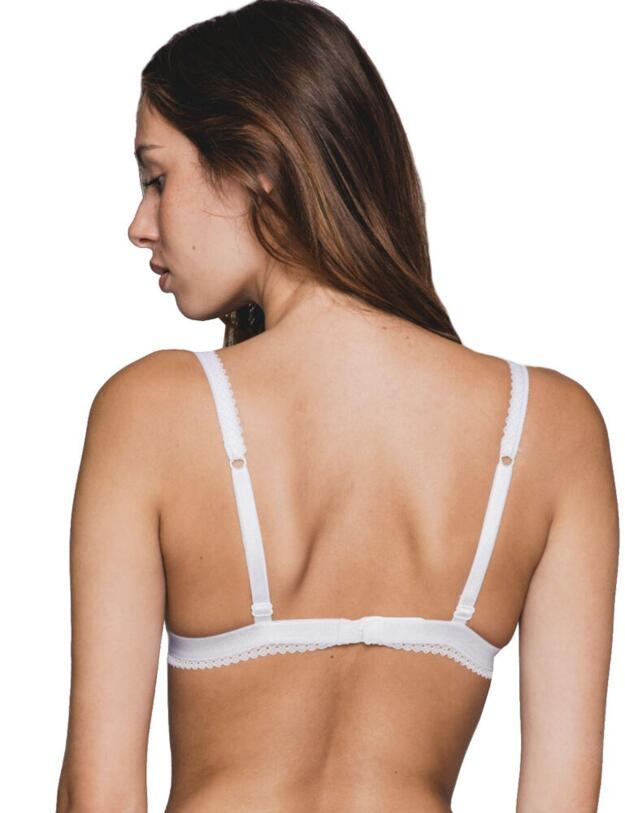 17442 Maison Lejaby Cotonne Moi Triangle Bra - 17442 White