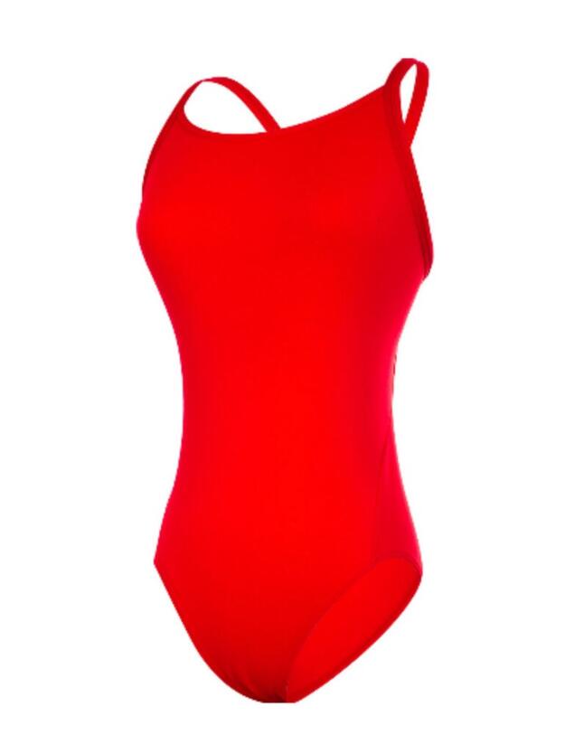 FS11L00467 Funkita Diamond Back One Piece Swimsuit - FS11L00467 Still Red Solid
