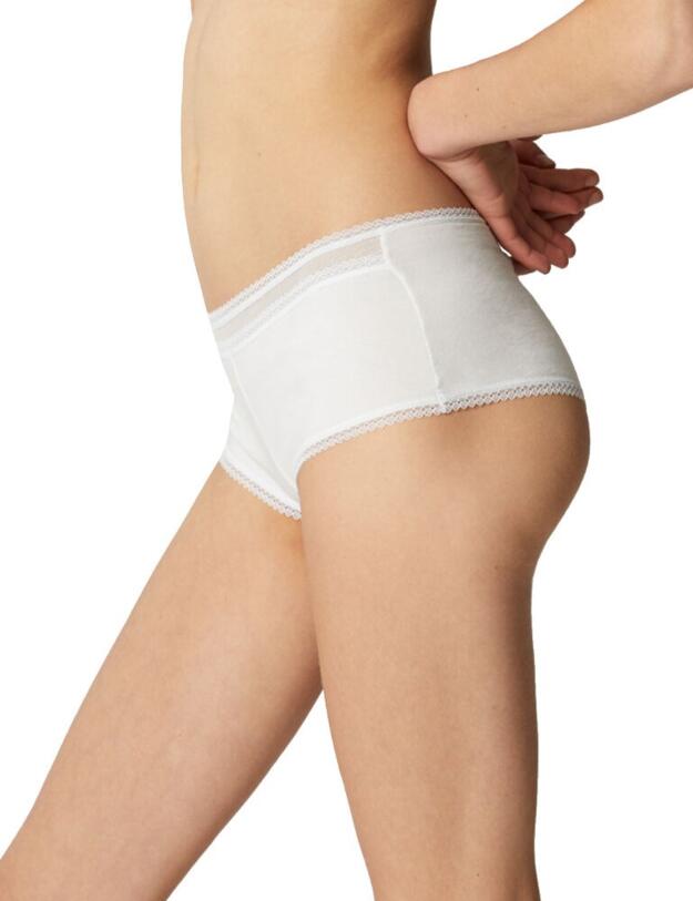 17469 Maison Lejaby Cotonne Moi Boxer Brief - 17469 White