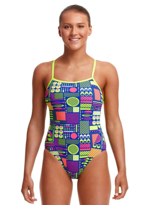 FS15L02664 Funkita Single Strap One Piece Swimsuit - FS15L02664 Packed Lunch