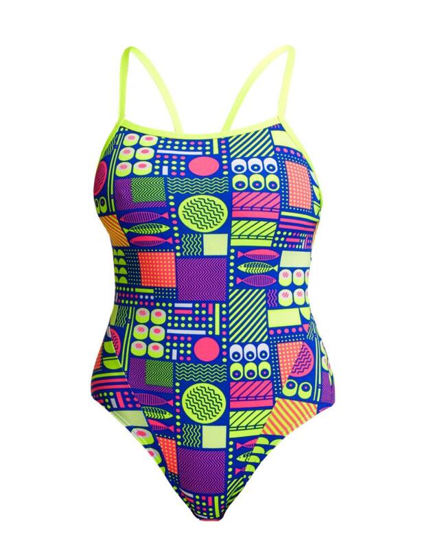 FS15L02664 Funkita Single Strap One Piece Swimsuit - FS15L02664 Packed Lunch