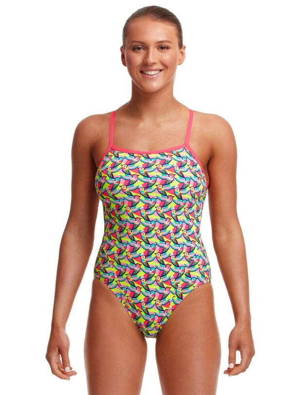 FS15L02654 Funkita Single Strap One Piece Swimsuit - FS15L02654 Bye Birdie
