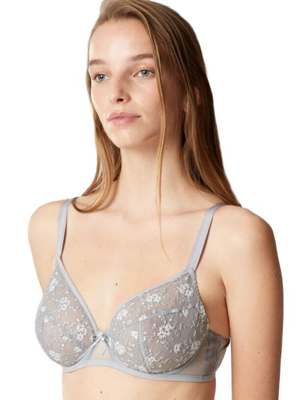 G51933 Maison Lejaby Fiorella Underwired Bra - G51933 Gris Perle