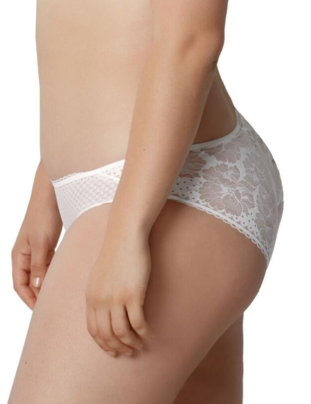 18663 Maison Lejaby Dot Flowers Brief - 18663 Ivory