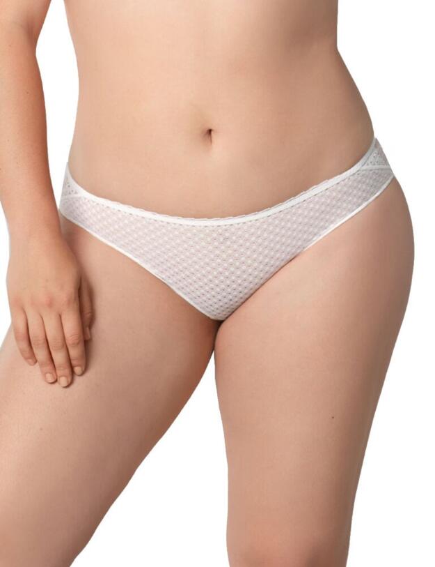 18663 Maison Lejaby Dot Flowers Brief - 18663 Ivory