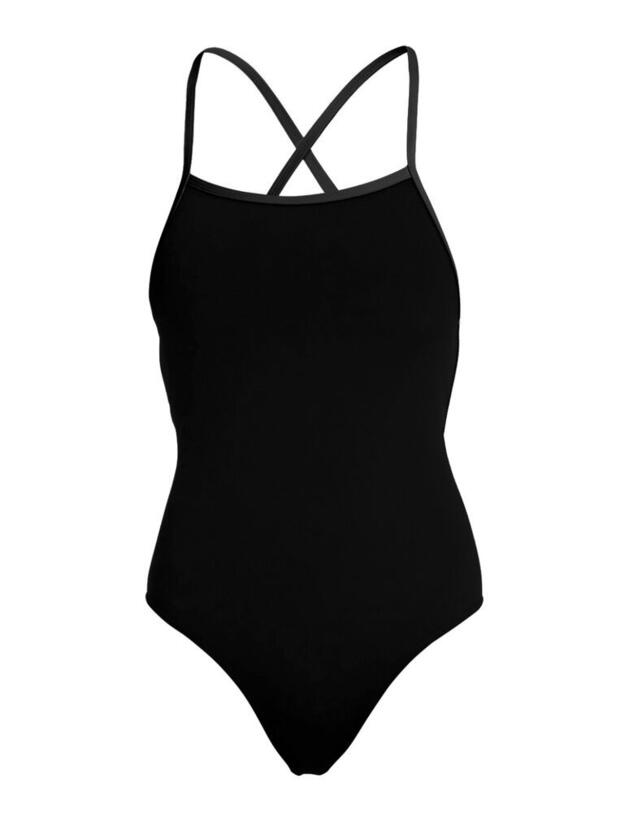 FS38L00470 Funkita Strapped In One Piece Swimsuit - FS38L00470 Still Black Solid