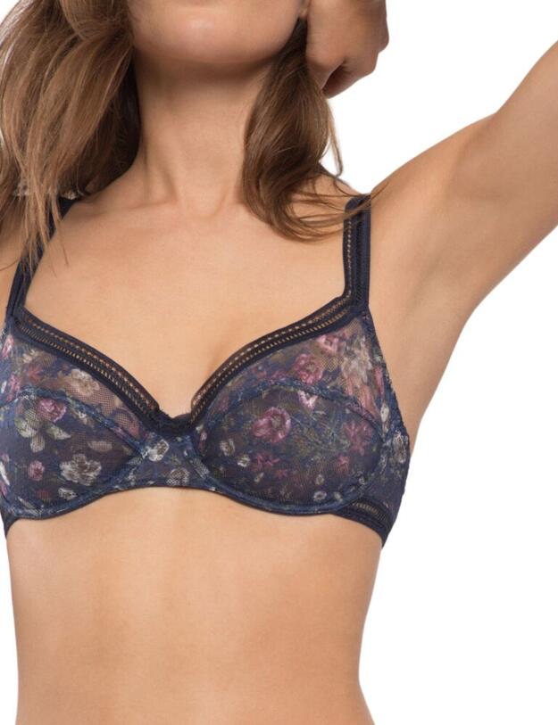 19433 Maison Lejaby Miss Lejaby Eglantine Underwired Bra - 19433 Bleu Horizon