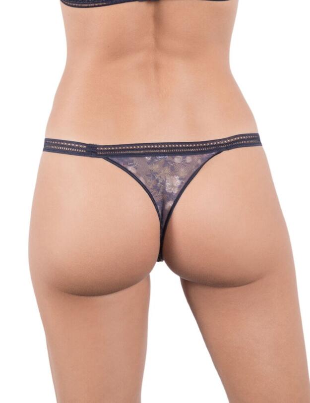 19461 Maison Lejaby Miss Lejaby Eglantine String Thong - 19461 Bleu Horizon