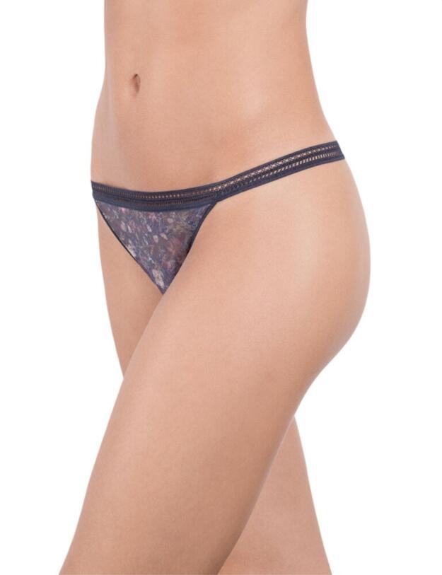 19461 Maison Lejaby Miss Lejaby Eglantine String Thong - 19461 Bleu Horizon