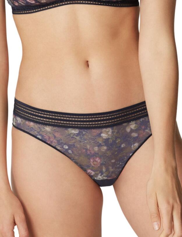 19462 Maison Lejaby Miss Lejaby Eglantine Tanga Brief - 19462 Bleu Horizon