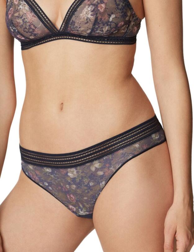 19462 Maison Lejaby Miss Lejaby Eglantine Tanga Brief - 19462 Bleu Horizon