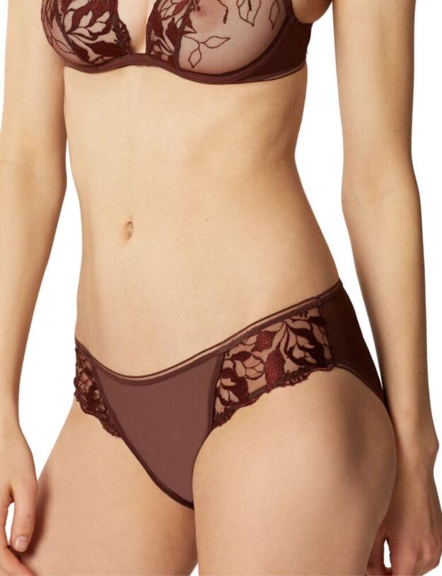 19163 Maison Lejaby Sin Brief - 19163 Tonka Bean 