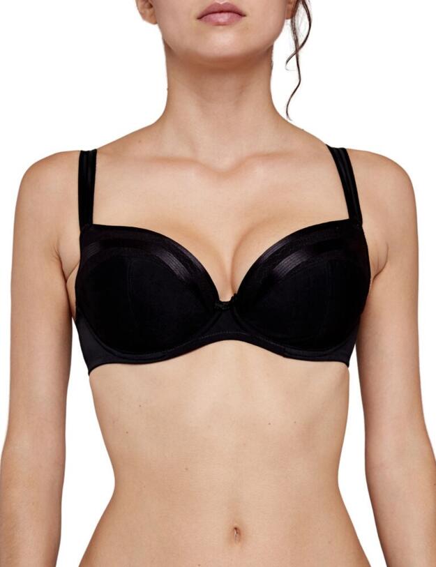 G41431 Maison Lejaby Nue Padded Balcony Bra - G41431 Noir