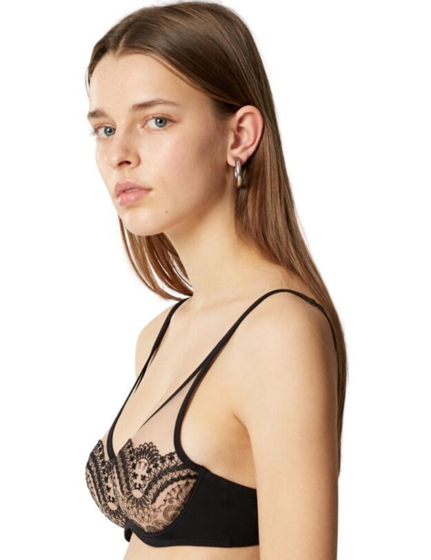 18033 Maison Lejaby Tatoo Underwired Full Cup Bra - 18033 Noir