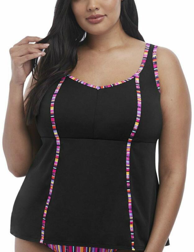 7181 Elomi Nomad Tankini Top - 7181 Black