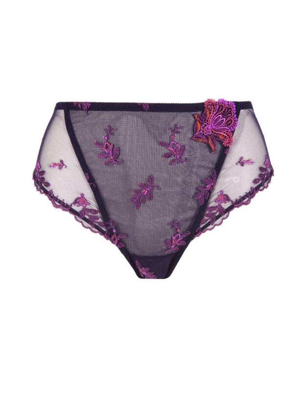 ACG0309 Lise Charmel Foret Lumiere High Waist Brief - ACG0309 Foret Pourpre